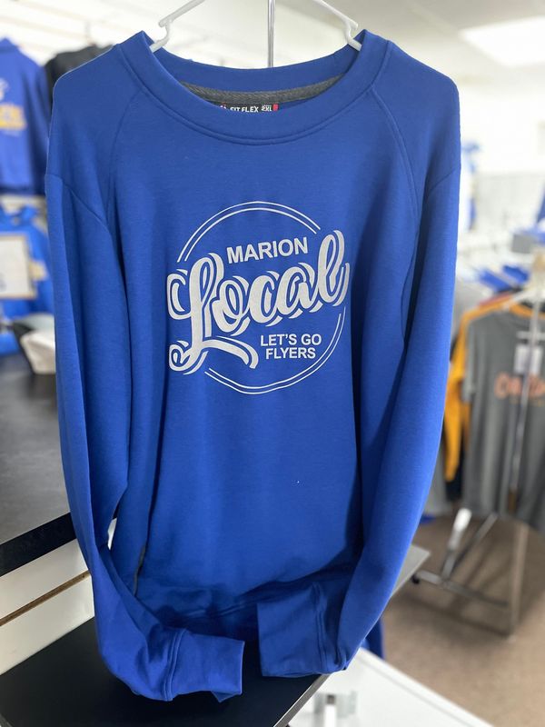 Badger Sport Fitflex French Terry Women&#39;s Crew 104100 Royal 2XL