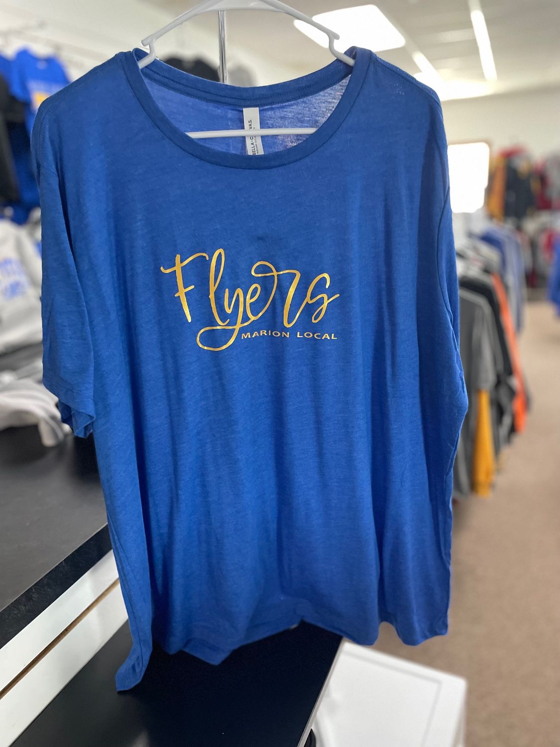 BELLA + CANVAS Women&#39;s Relaxed Fit Triblend Tee 6413 True Royal Triblend 2XL
