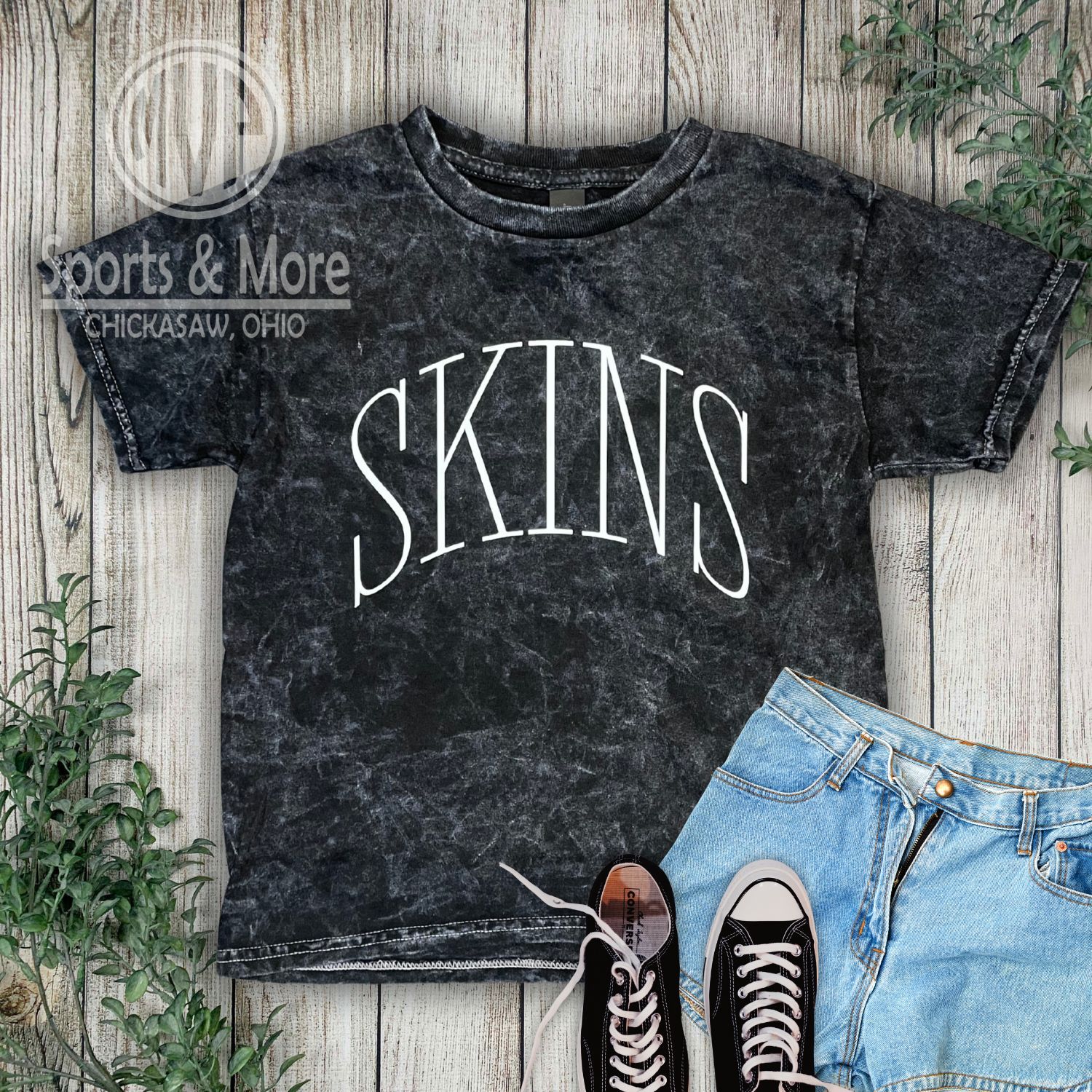 Youth Mineral Wash T-Shirt - Thin Arch - SH - 1300Y