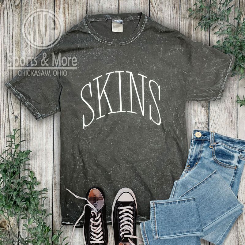 Unisex Mineral Wash T-Shirt - Thin Arch - Skins - 1300