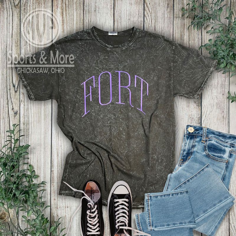 Unisex Mineral Wash T-Shirt - Thin Arch - FR - 1300