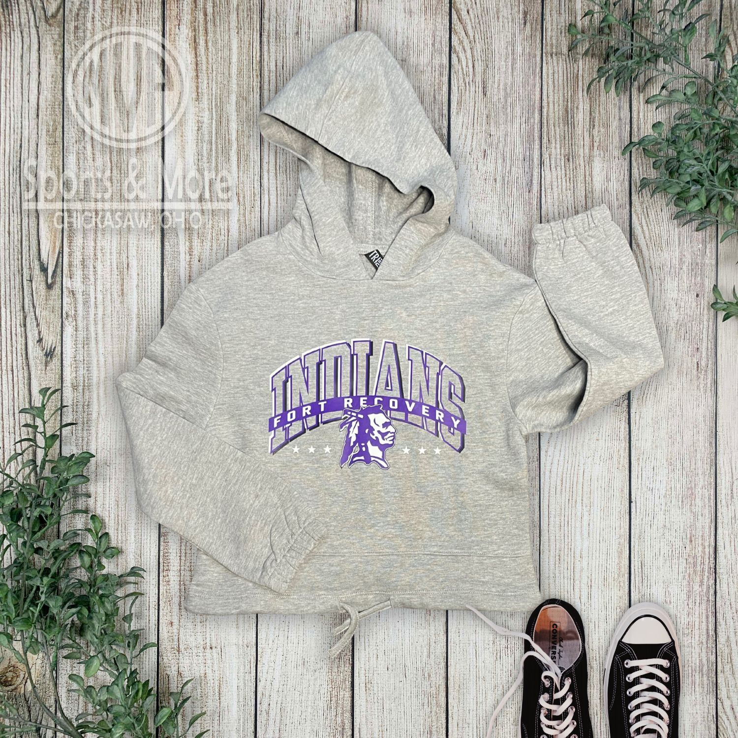 Youth Maria Hooded Sweatshirt - Eagle Design - FR