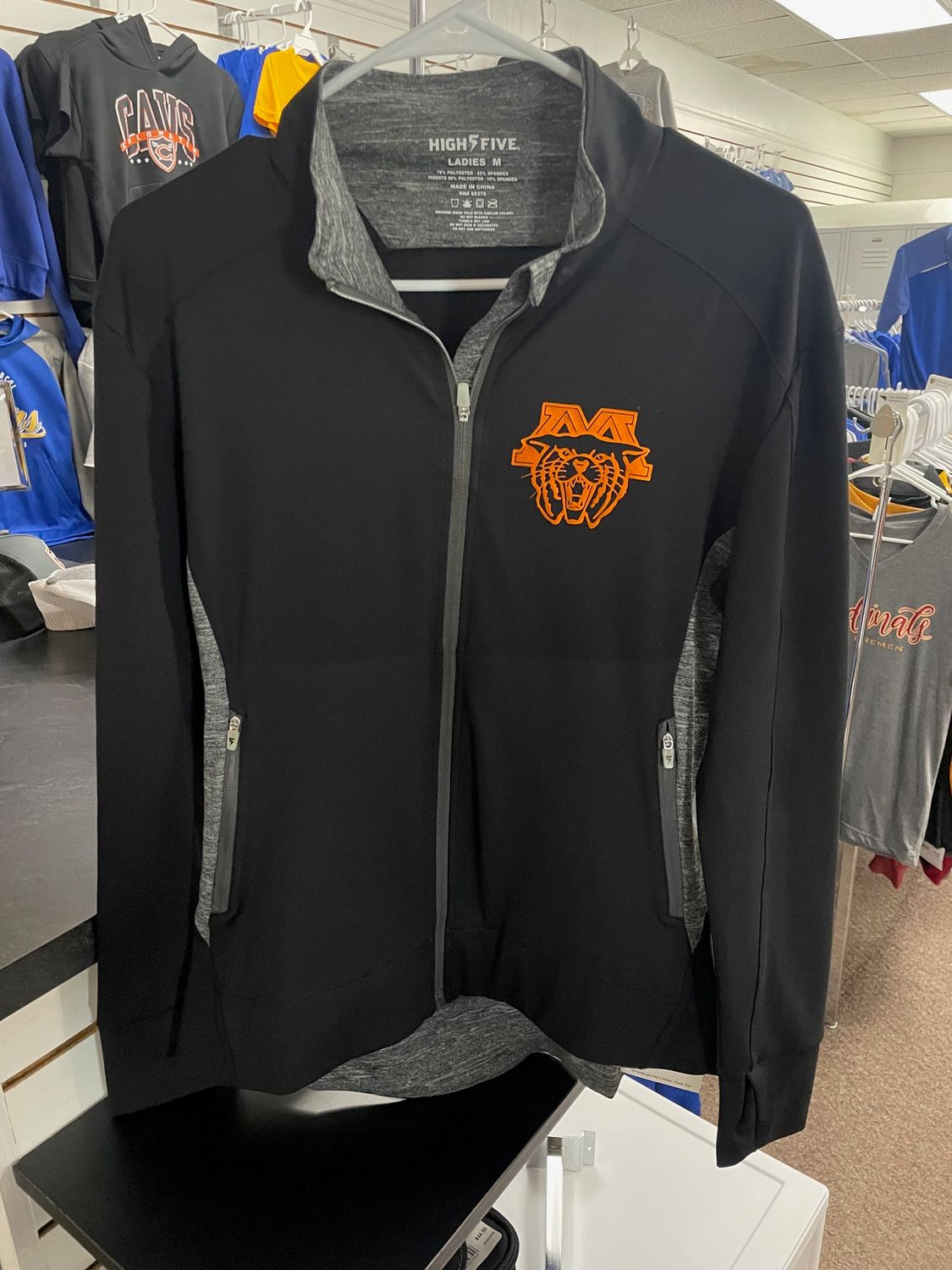 High Five Ladies Free Form Jacket 371262 BLACK/CARBON HEATHER M