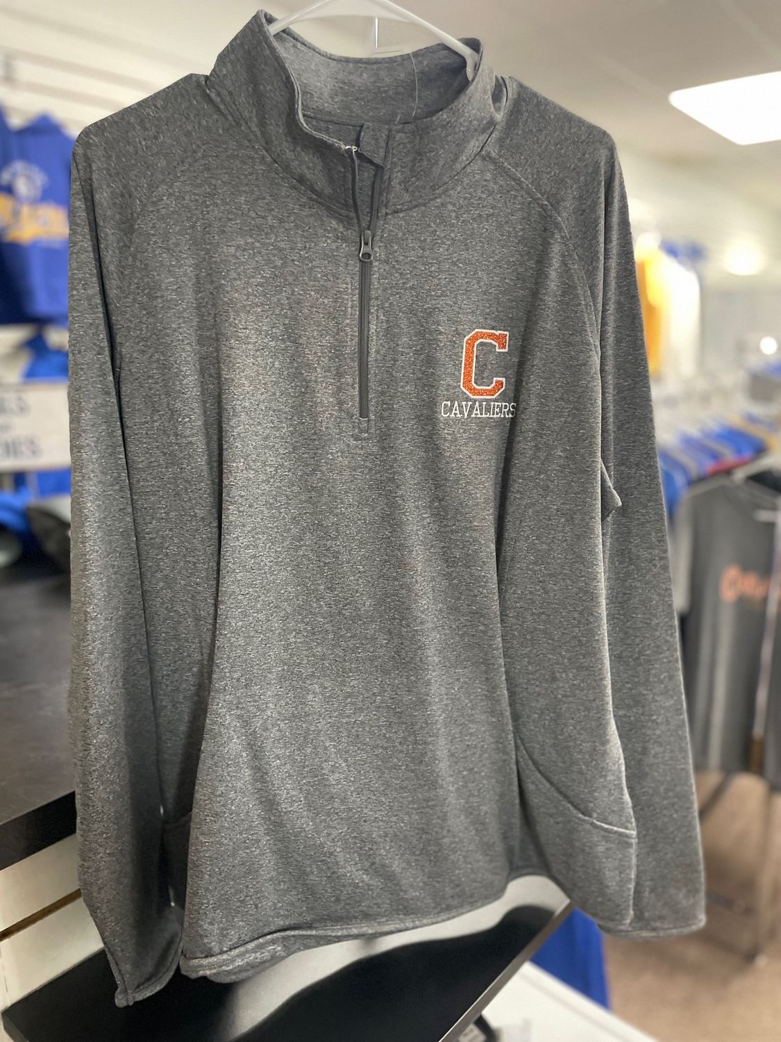 Sport-Tek® Ladies Sport-Wick® Stretch 1/4-Zip Pullover. LST850 Charcoal Grey Heather XXL