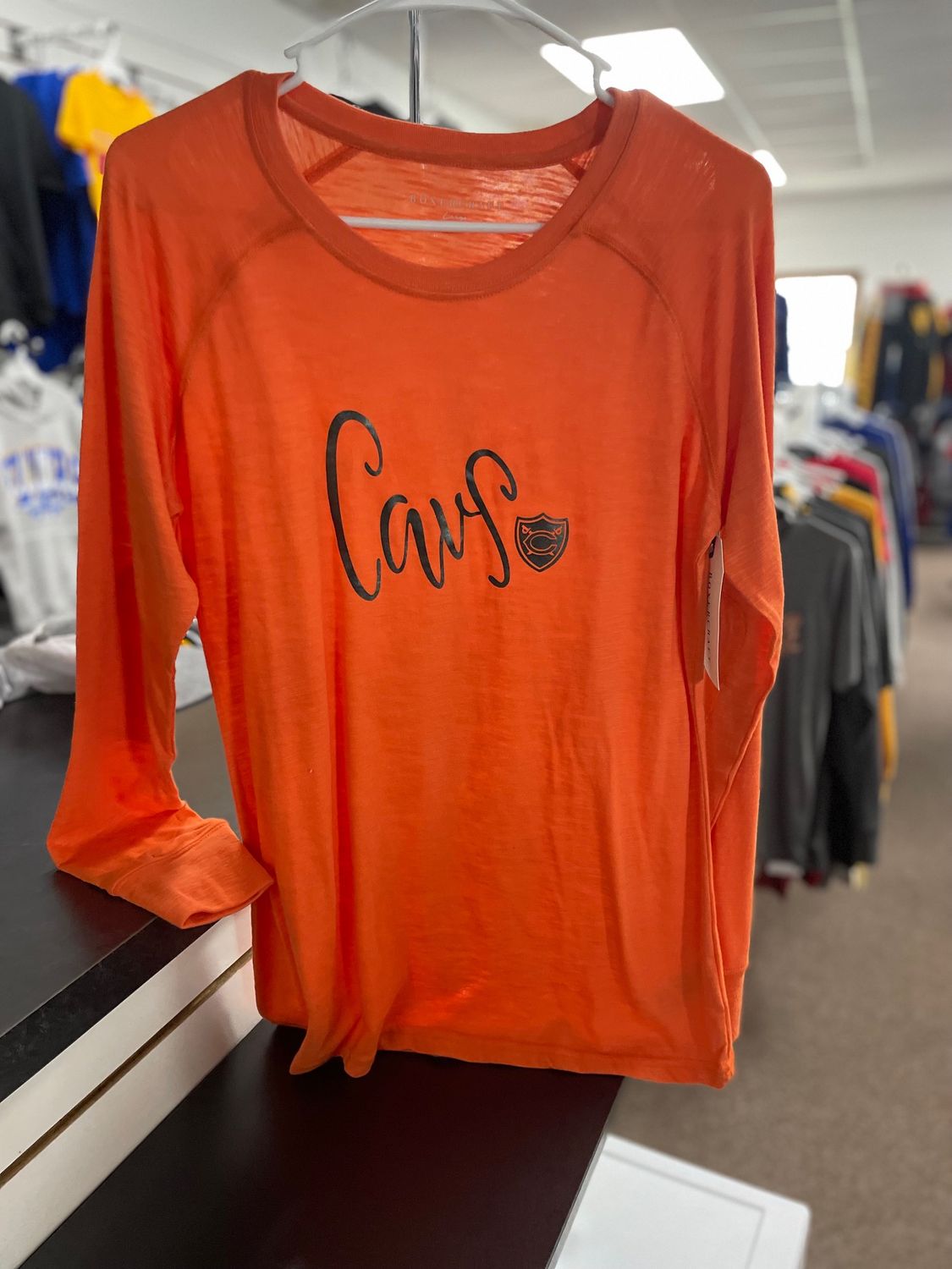 Boxercraft Women&#39;s Solid Preppy Patch Long Sleeve T-Shirt BW3166 Mandarin L
