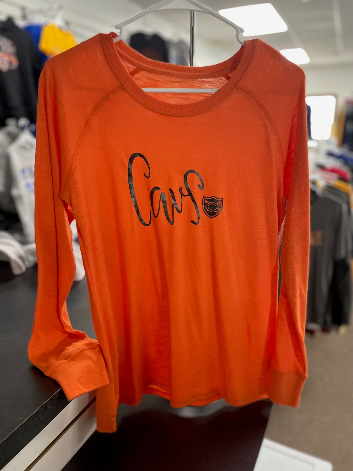 Boxercraft Women&#39;s Solid Preppy Patch Long Sleeve T-Shirt BW3166 Mandarin M