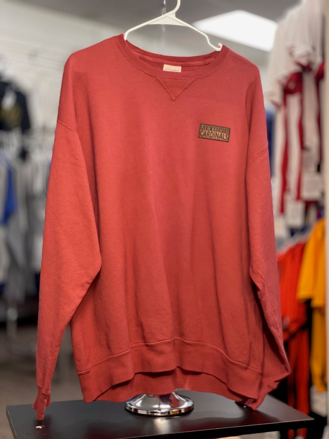 Comfort Colors® Lightweight Crewneck Sweatshirt 1466 Crimson L