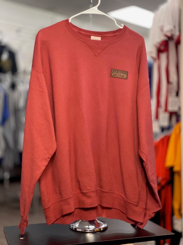 Comfort Colors® Lightweight Crewneck Sweatshirt 1466 Crimson L