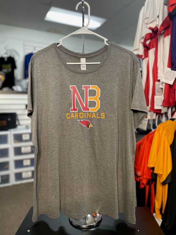 District ® Women&#39;s Perfect Tri® Tee. DM130L Grey Frost 3XL