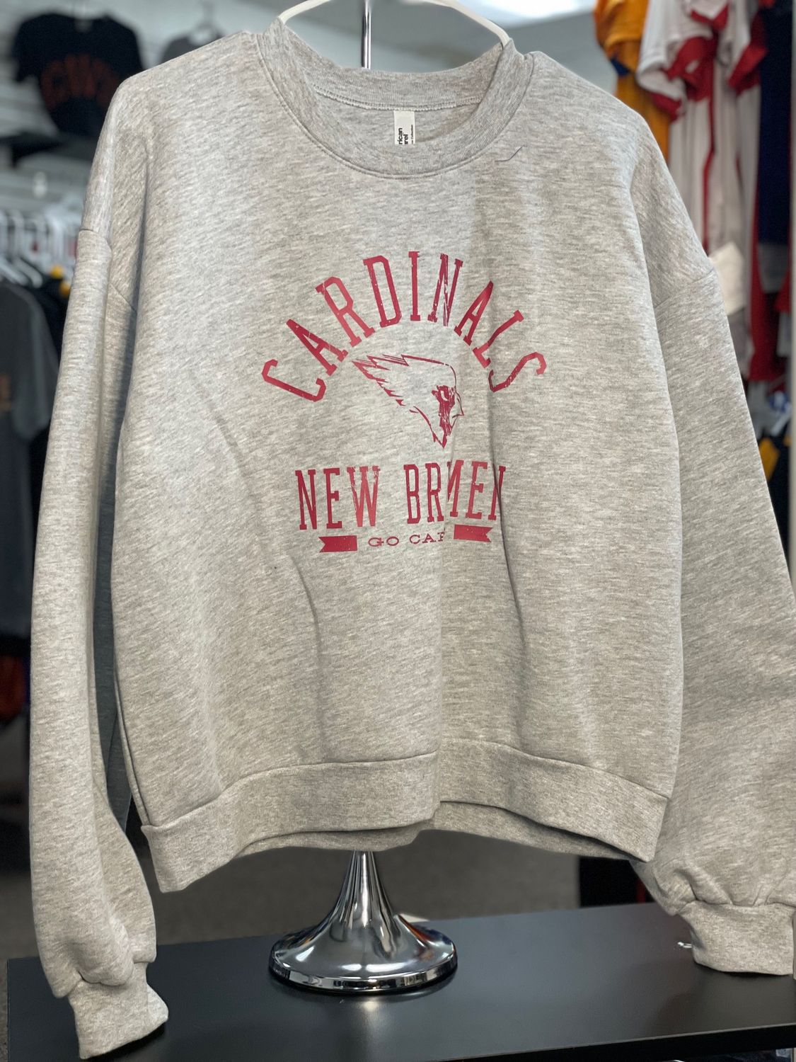 American Apparel - ReFlex Women&#39;s Fleece Crewneck Sweatshirt - RF494 HEATHER GREY XL