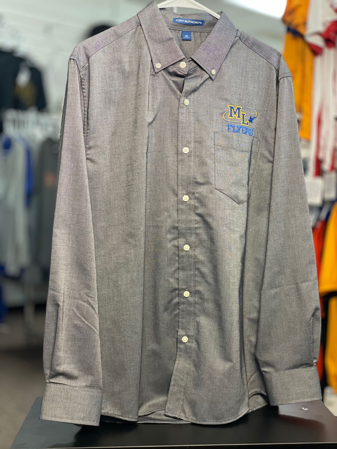 Port Authority SuperPro Oxford Shirt. S658 Black M