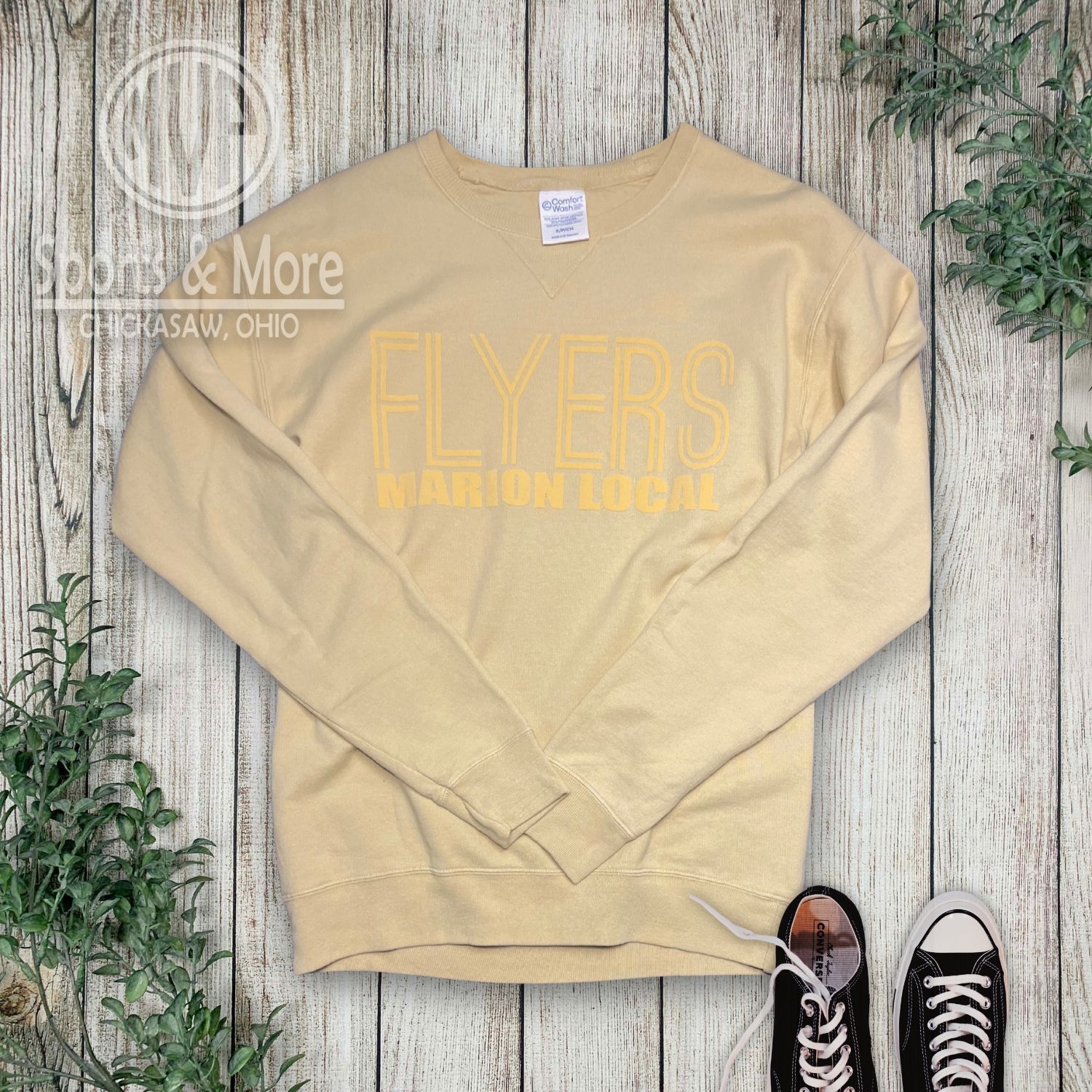 Comfort Wash by Hanes - Unisex Garment-Dyed Crewneck Sweatshirt - GDH400 - BiLine - ML
