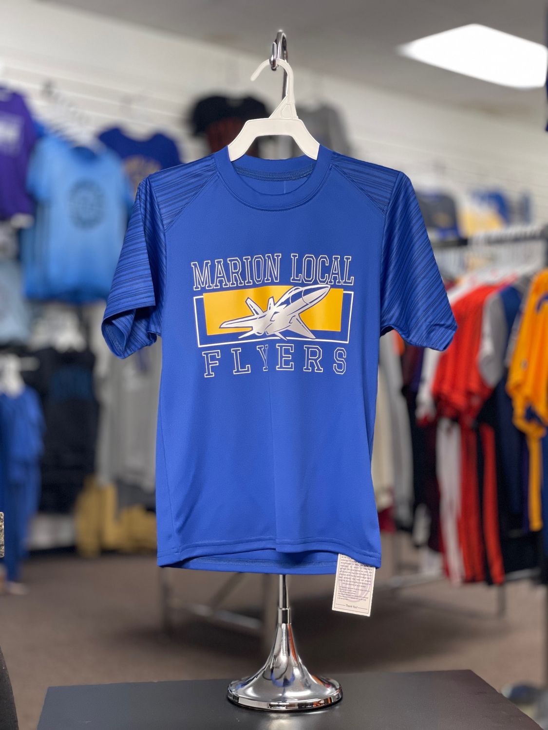 Badger Sport Sport Stripe Youth Tee 212500 Royal/Royal Striped XL