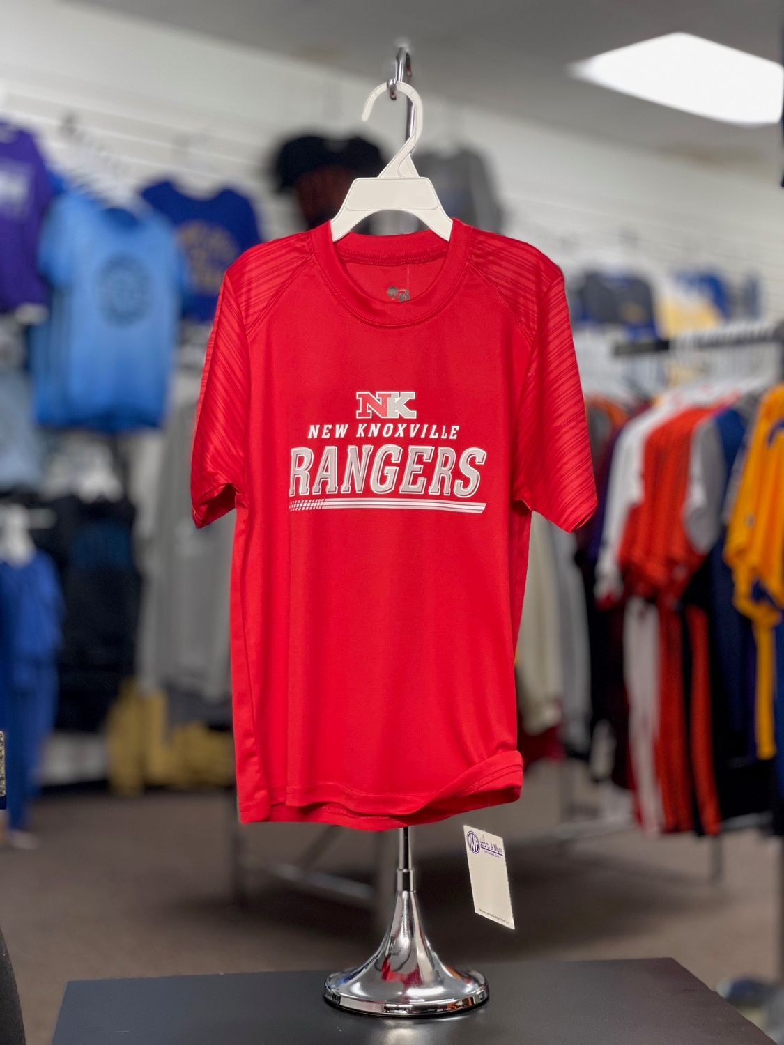 Badger Sport Sport Stripe Youth Tee 212500 Red/Red Striped XL