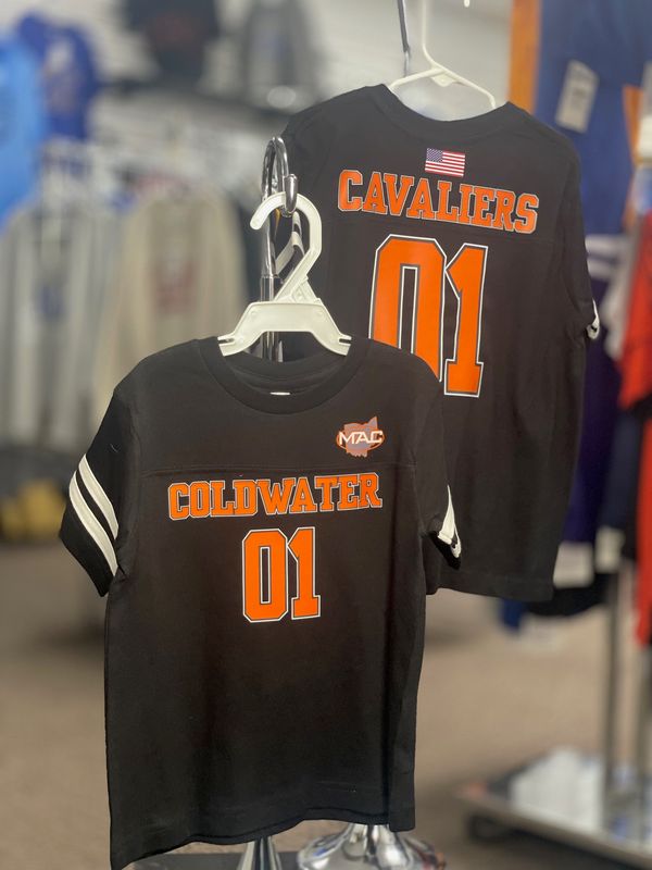 Rabbit Skins Toddler Football Fine Jersey Tee 3037 Black Solid/ White 4T