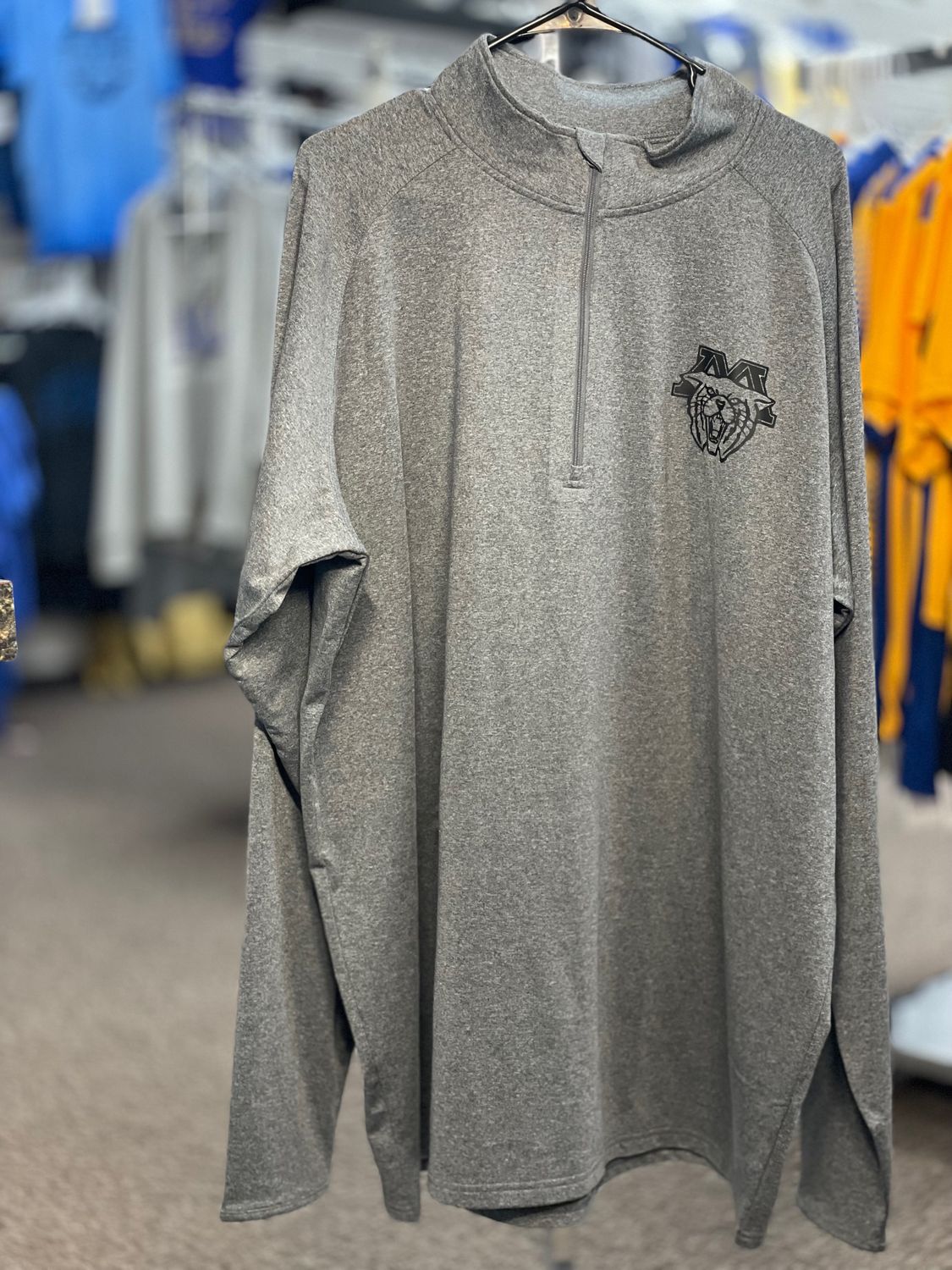 Sport-Tek® Tall Sport-Wick® Stretch 1/2-Zip Pullover. TST850 Charcoal Grey 2XLT