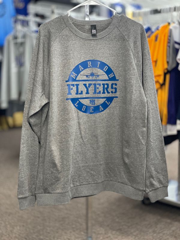 District® Perfect Tri® Fleece Crewneck Sweatshirt DT1304 Grey Frost L