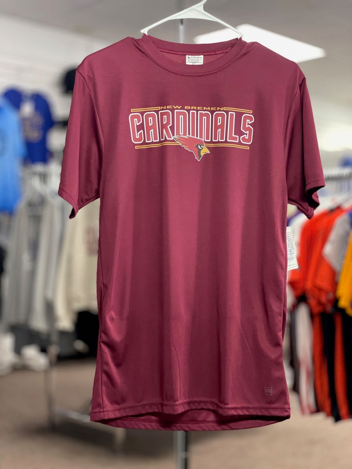 Augusta Attain Wicking Raglan Sleeve Tee 2790 CARDINAL S