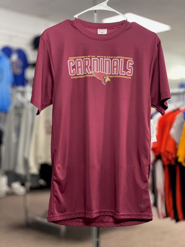 Augusta Attain Wicking Raglan Sleeve Tee 2790 CARDINAL S