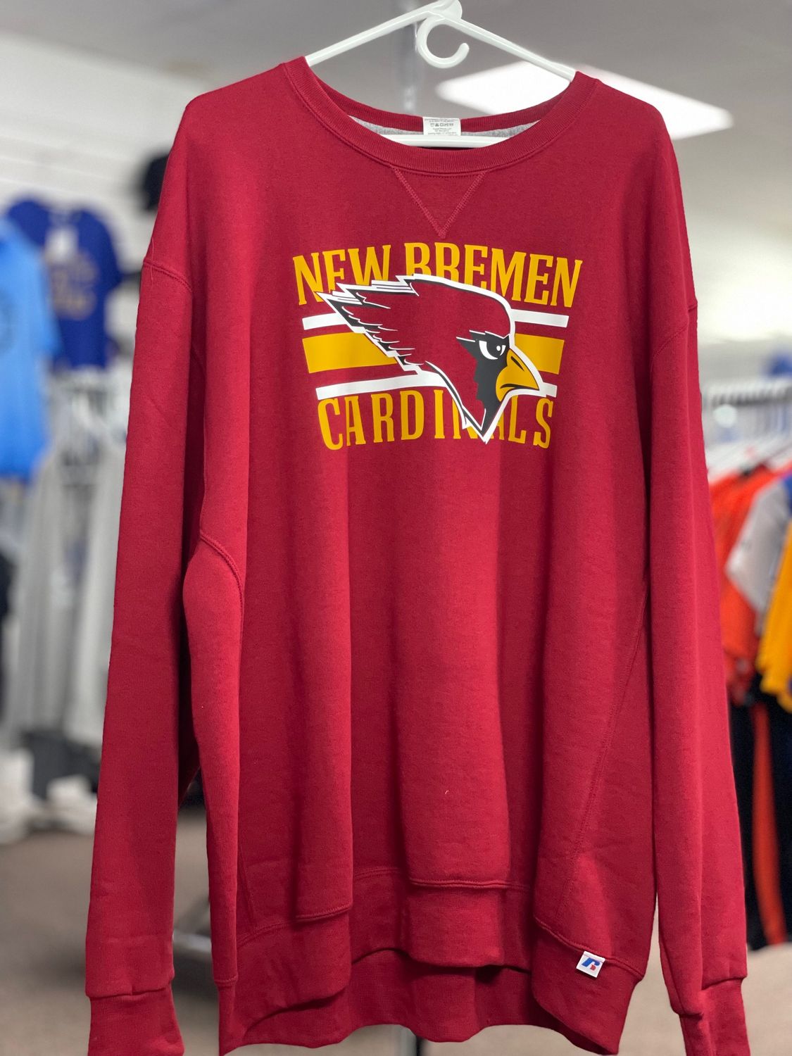 Russel Dri Power Crewneck CARDINAL 2XL