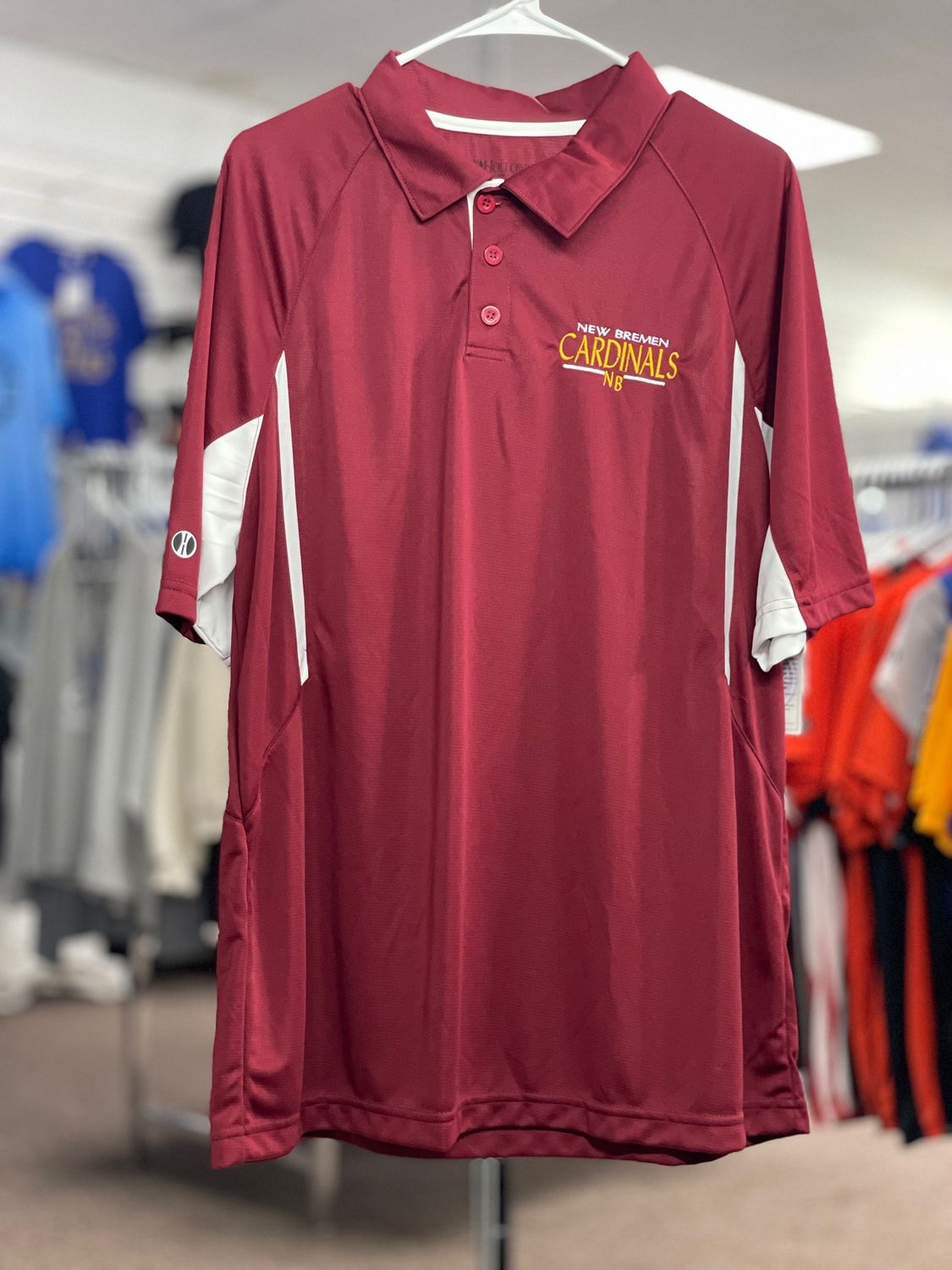Holloway AVENGER POLO  CARDINAL/WHITE L