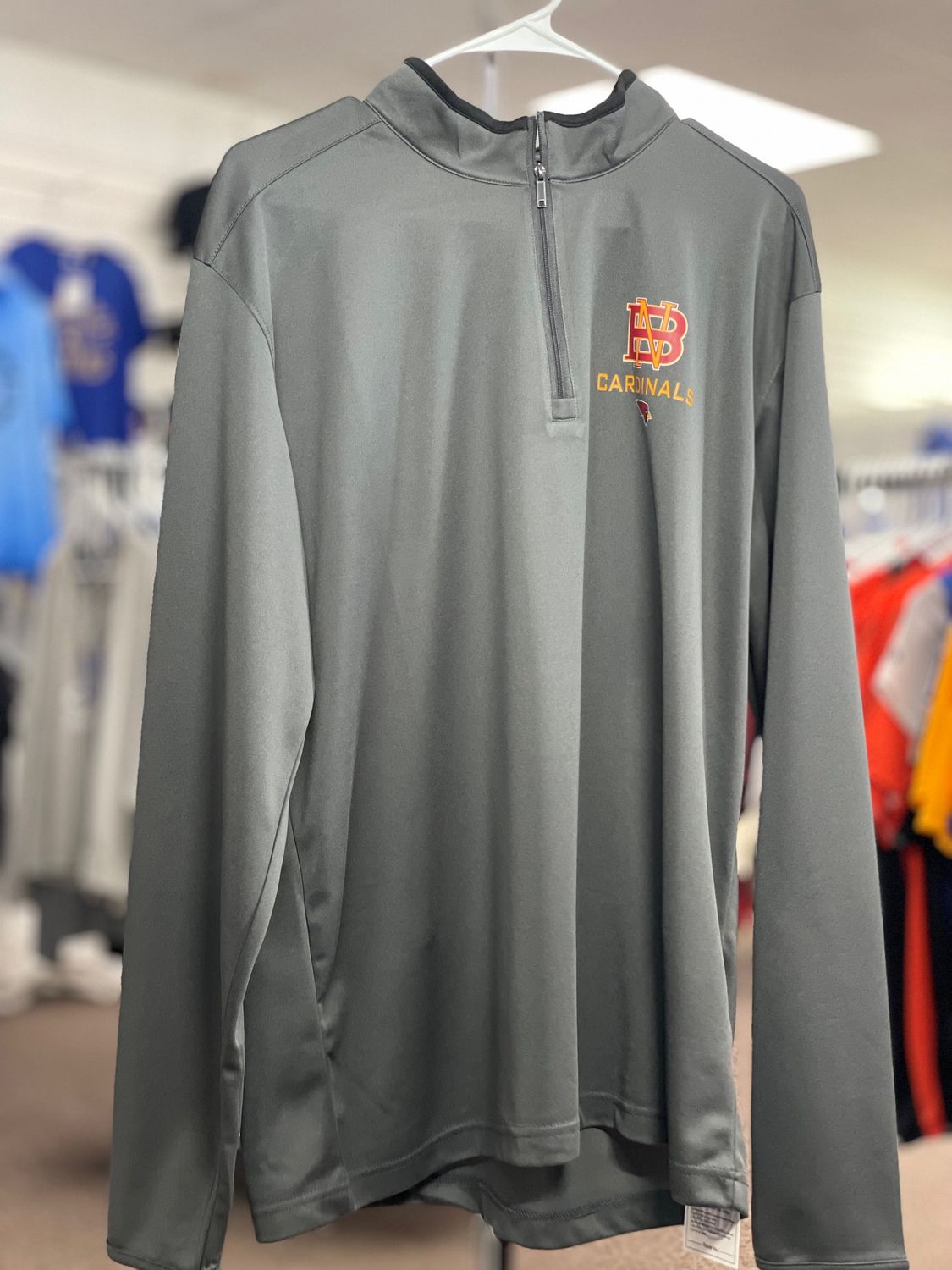 Port Authority Silk Touch Performance 1/4-Zip K584 Steel Grey/ Black L
