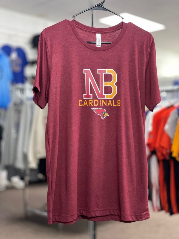 BELLA + CANVAS Triblend Tee 3413 M Cardinal Triblend