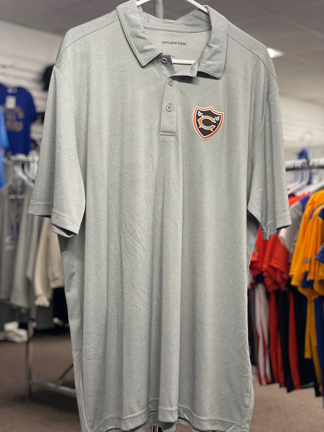 Sport-Tek ® Endeavor Polo. ST467 Light Grey Heather XL