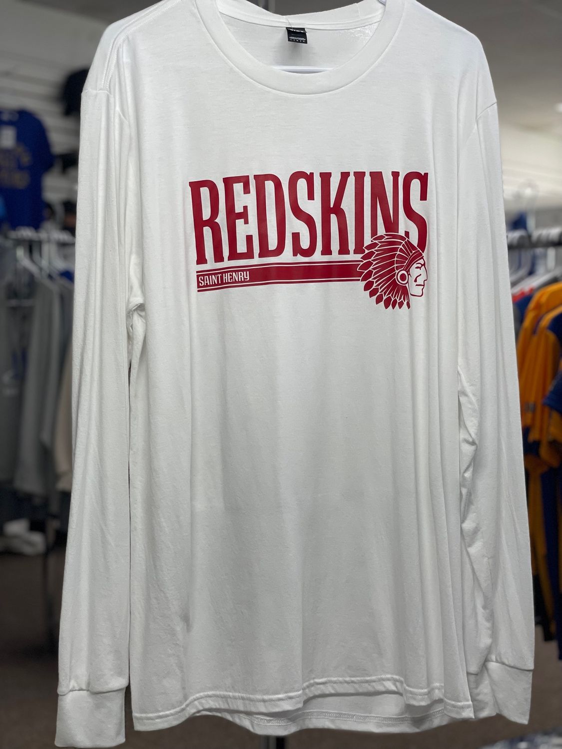 District Perfect Tri Long Sleeve Tee . DM132 White L