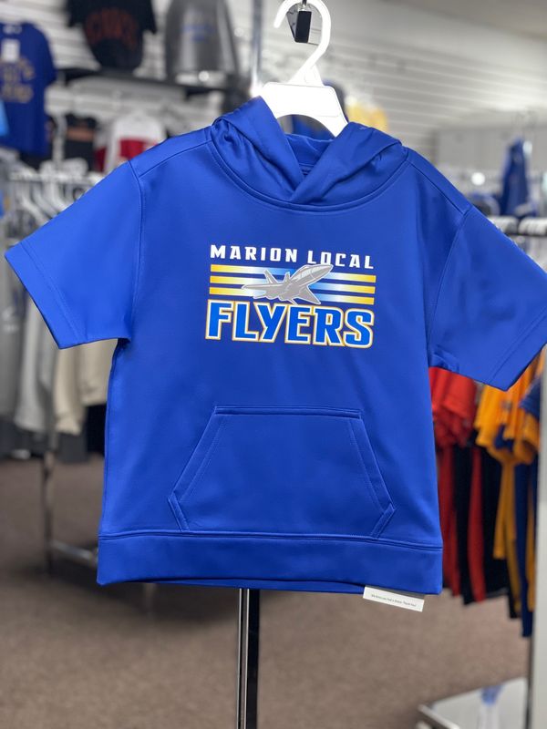 Sport-Tek ® Youth Sport-Wick ® Fleece Short Sleeve Hooded Pullover. YST251 Royal YOUTH XS