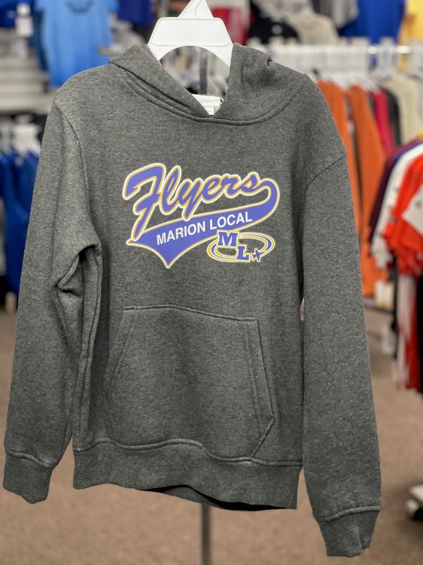 Fleece Hoodie - Carbon Heather - 5415 - YOUTH SMALL