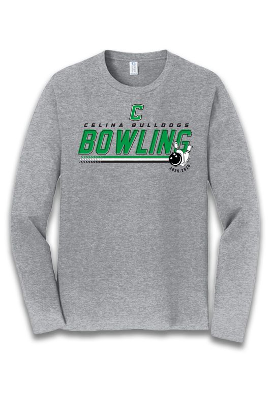 Port &amp; Co Long Sleeve Fan Favorite Tee _ Celina Bowling