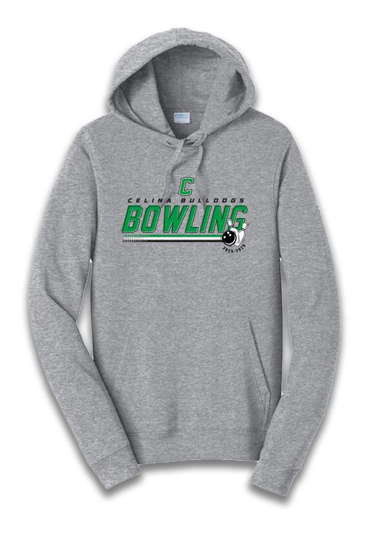 Port &amp; Co Fan Favorite Fleece Pullover Hooded Sweatshirt _ Celina Bowling