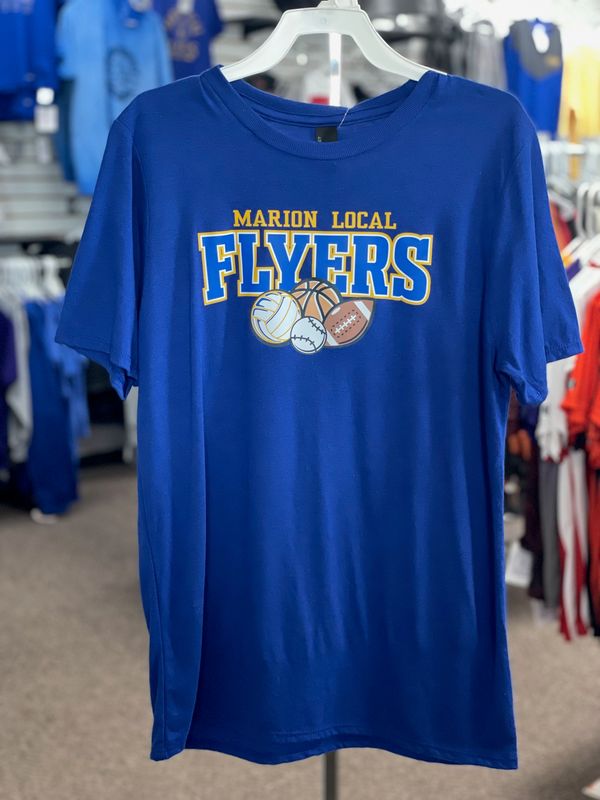 District Youth Perfect Tri Tee. DT130Y Deep Royal L