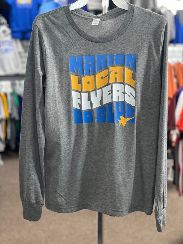 Bella&amp;Canvas - Long Sleeve - GRY - 3501Y YOUTH LARGE