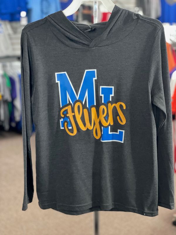 District - Light Hoodie - BLK - DT139Y YS