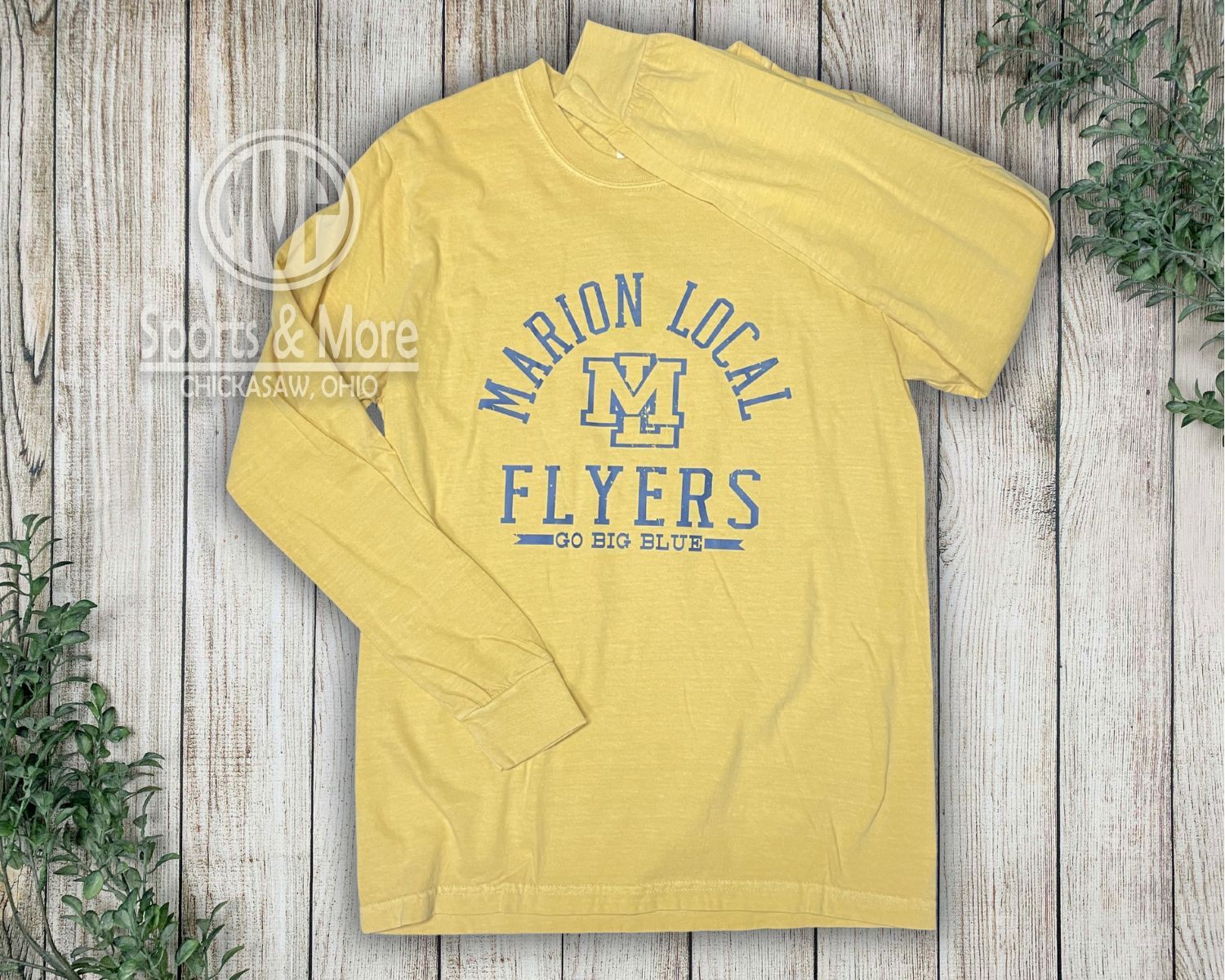 Comfort Colors® Heavyweight Ring Spun Long Sleeve Tee 6014 - Athens, Color: Mustard, Size: SMALL