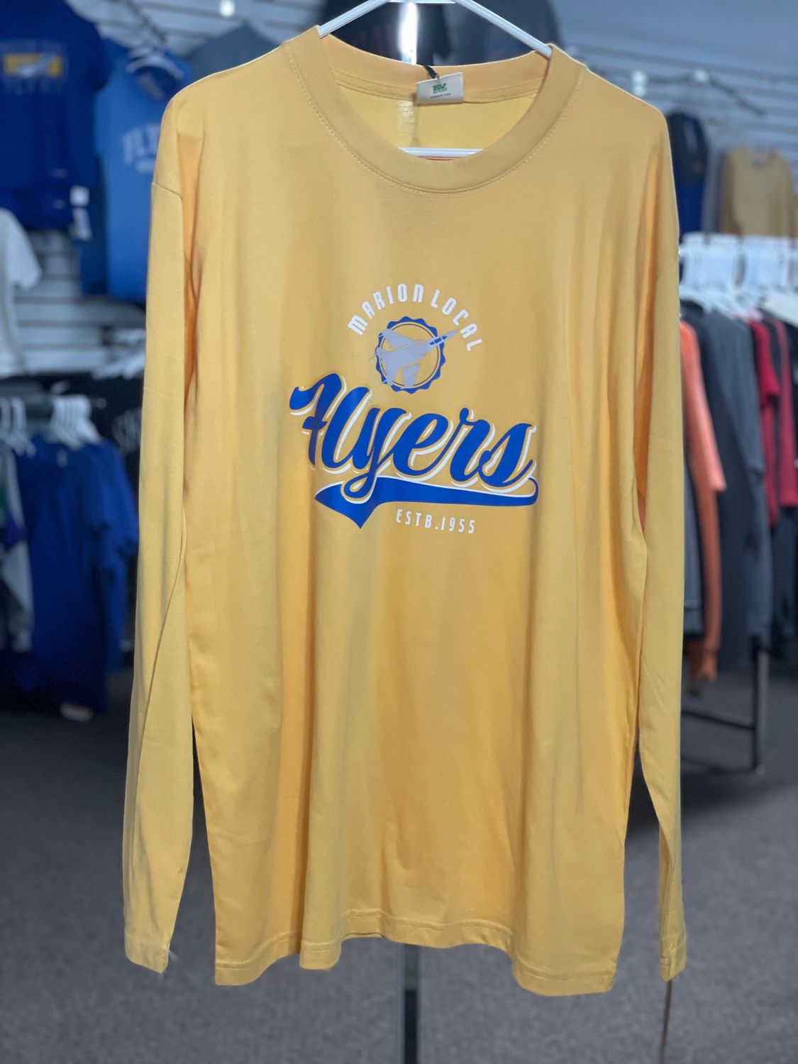 24405 Summit Sustainable Long Sleeve Tee Sunglow SMALL