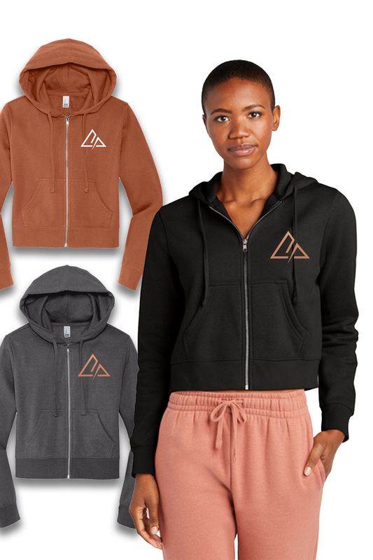 District Crop Fleece Zip Up DT6103