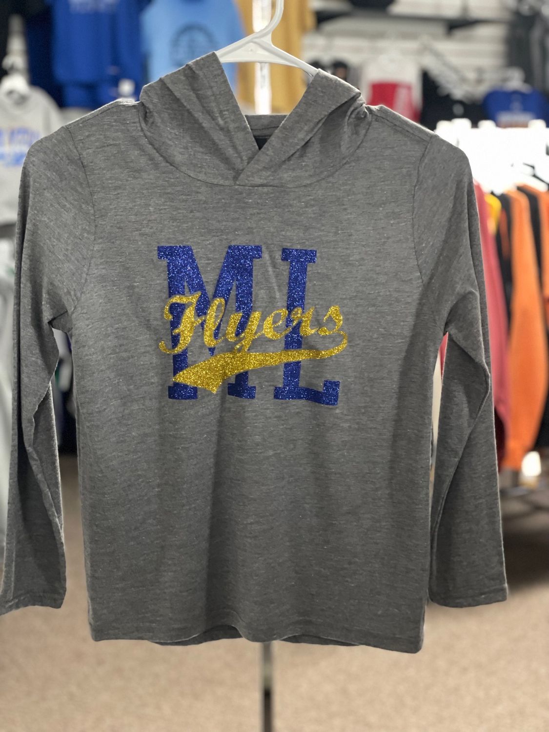 Copy of District ® Youth Perfect Tri ® Long Sleeve Hoodie DT139Y Grey Frost M