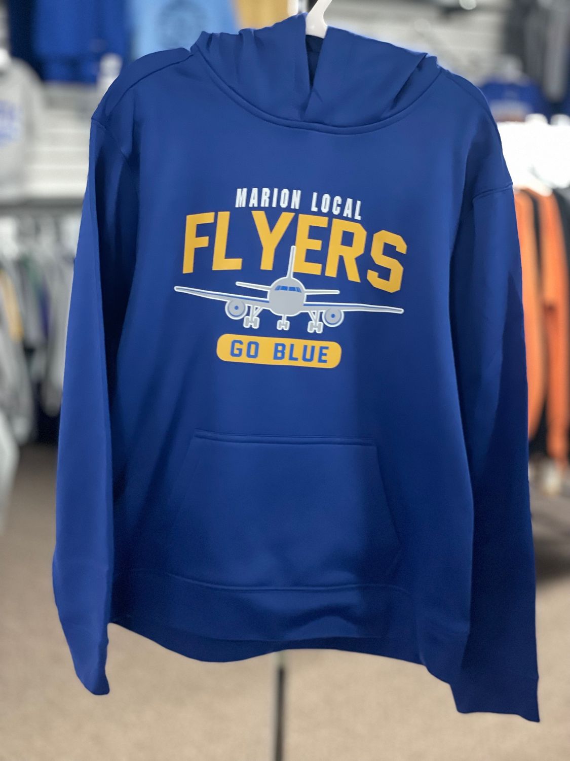 Sport-Tek Youth Sport-Wick Fleece Hooded Pullover. YST244 True Royal M