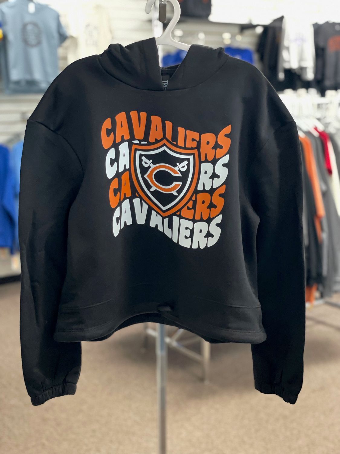 Youth Maria Hooded Sweatshirt - Wavy Mascot- CW