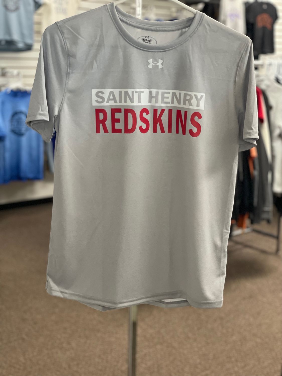 Under Armour Youth Tech Team T-Shirt - 1377487 - Silver - YXL