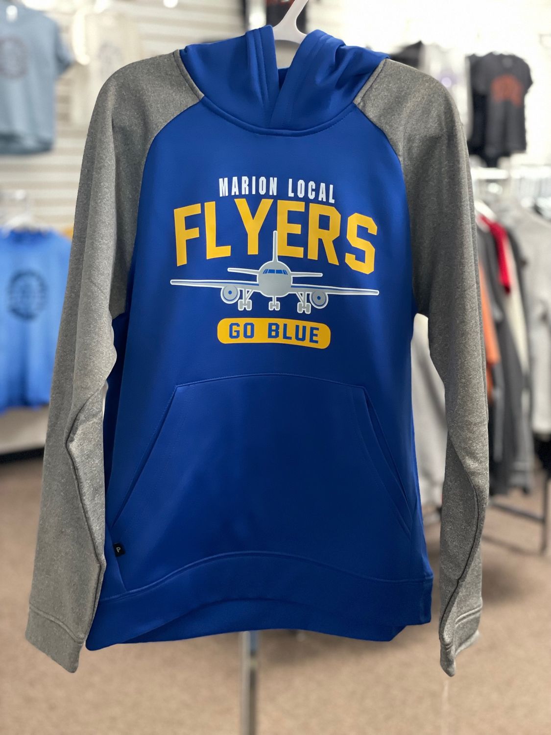 C/O Pennant Youth Interceptor Hoodie - Royal/Grey  - ML - Y1720 ROYAL/GREY YOUTH SMALL