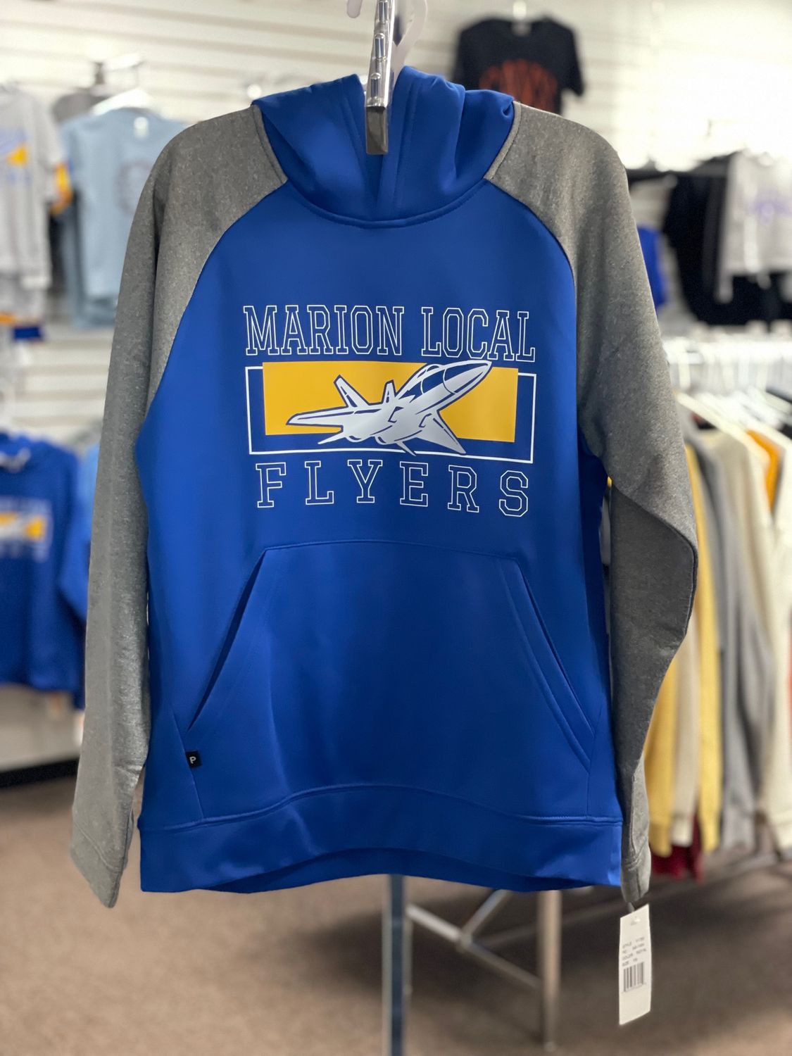 Pennant Youth Interceptor Hoodie - Royal/Grey  - ML - Y1720 ROYAL/GREY YOUTH SMALL