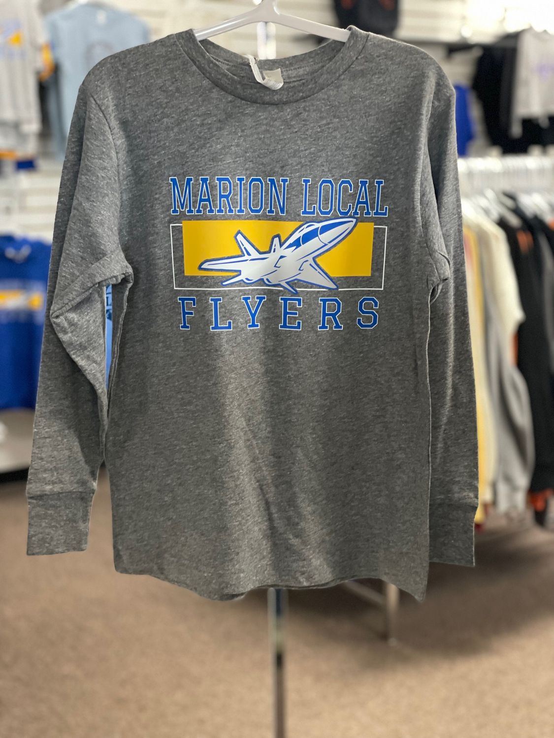 LAT Youth Fine Jersey Long Sleeve Tee 6201 Granite Heather L