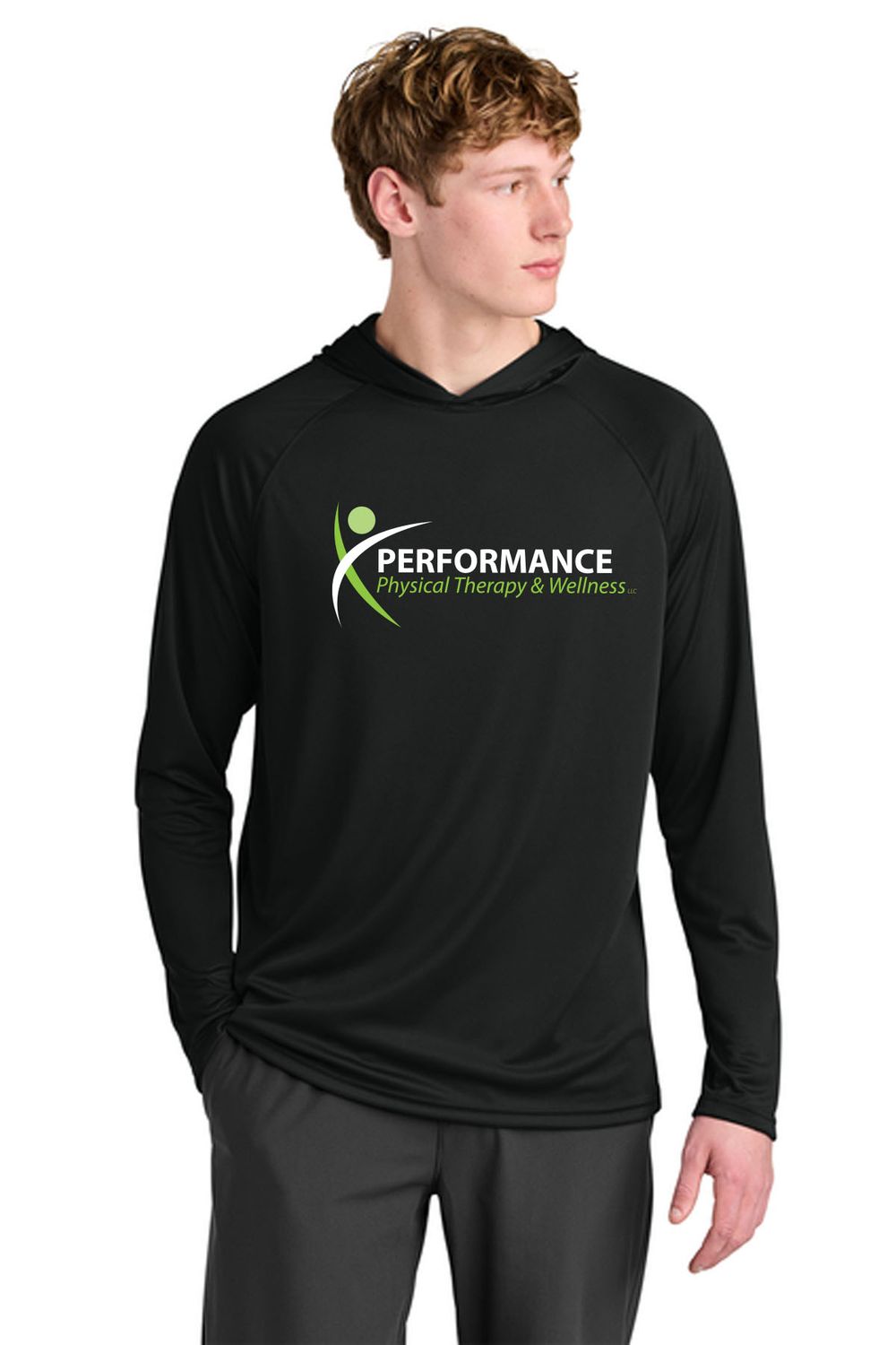 PPT A4 Cooling Performance Long Sleeve Hooded Tee A4N3409