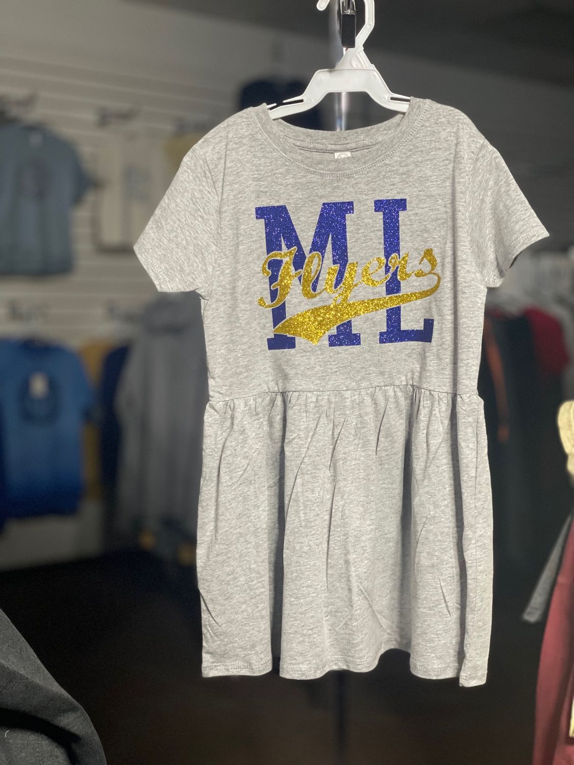 Rabbit Skins Toddler Baby Rib Dress 5323 Heather 5/6