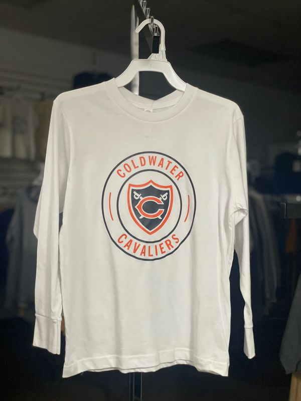 LAT Youth Fine Jersey Long Sleeve Tee 6201L White S