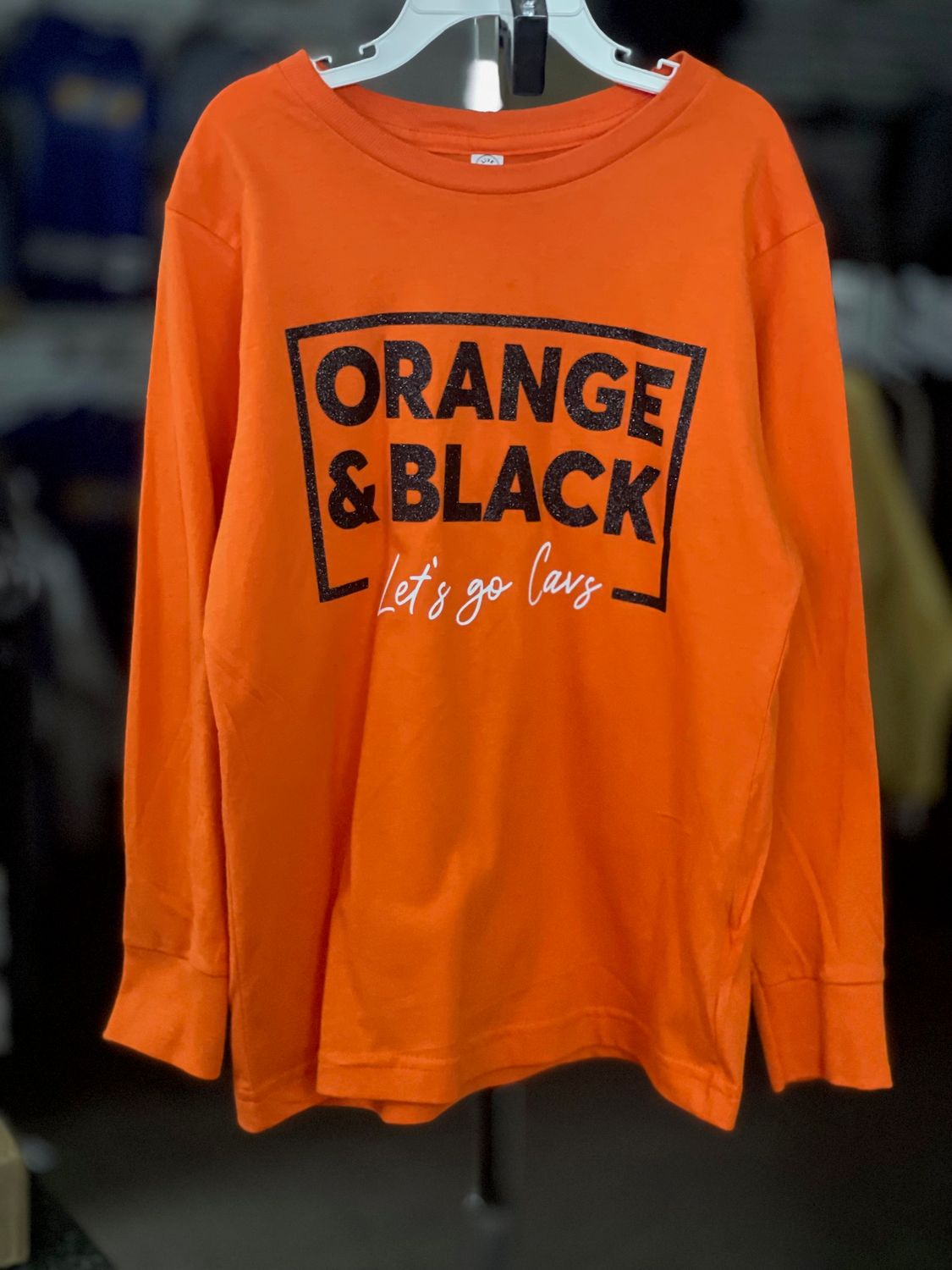 LAT Youth Fine Jersey Long Sleeve Tee 6201 Orange XL